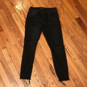 Zara Black Ripped Jeans